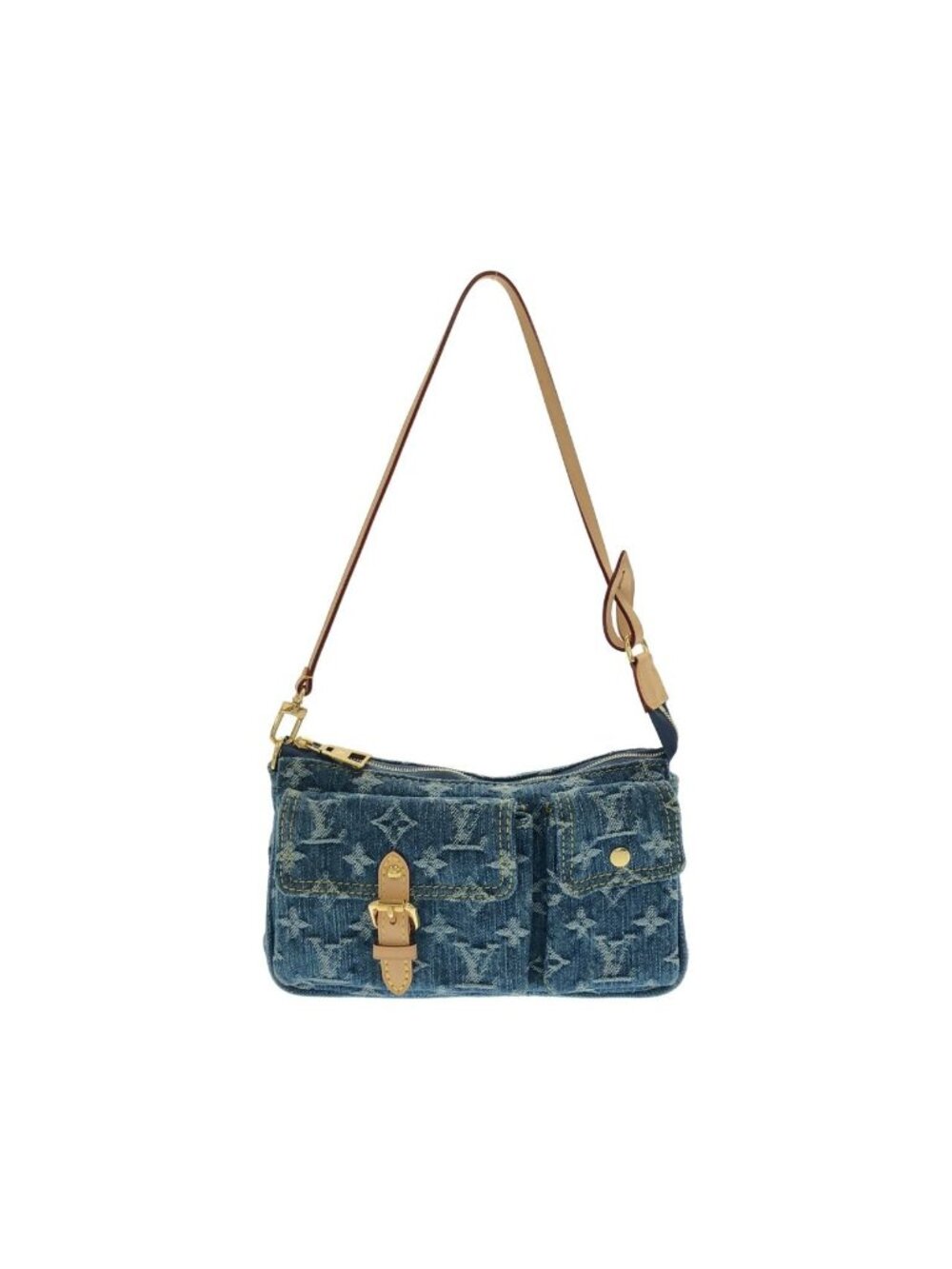Louis Vuitton Monogram Denim Pochette Accessoires Cargo Bag